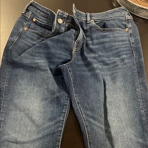 American Eagle Outfitters Men's Slim Straight Jeans - Dark Blue